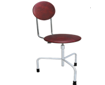 Стілець гвинтовий із спинкою СВС, ТМ ЗАПОВІТ